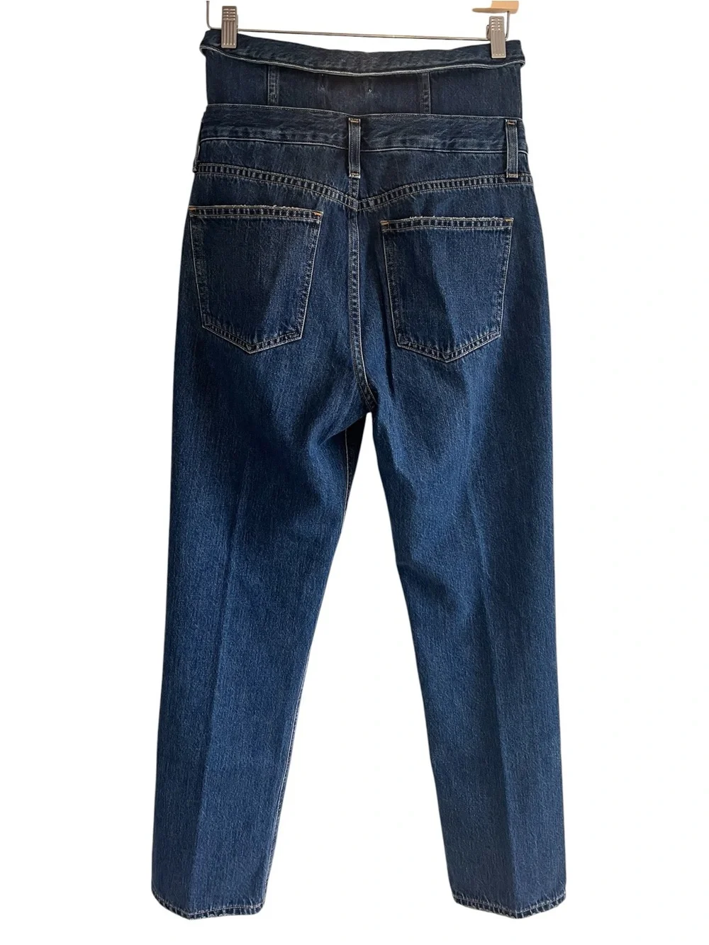 Agolde Vanna Corset jeans dark denim high waist size 27 excellent condition - Picture 9 of 14